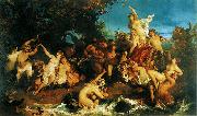 Hans Makart Deutsch: Der Triumph der Ariadne USA oil painting artist